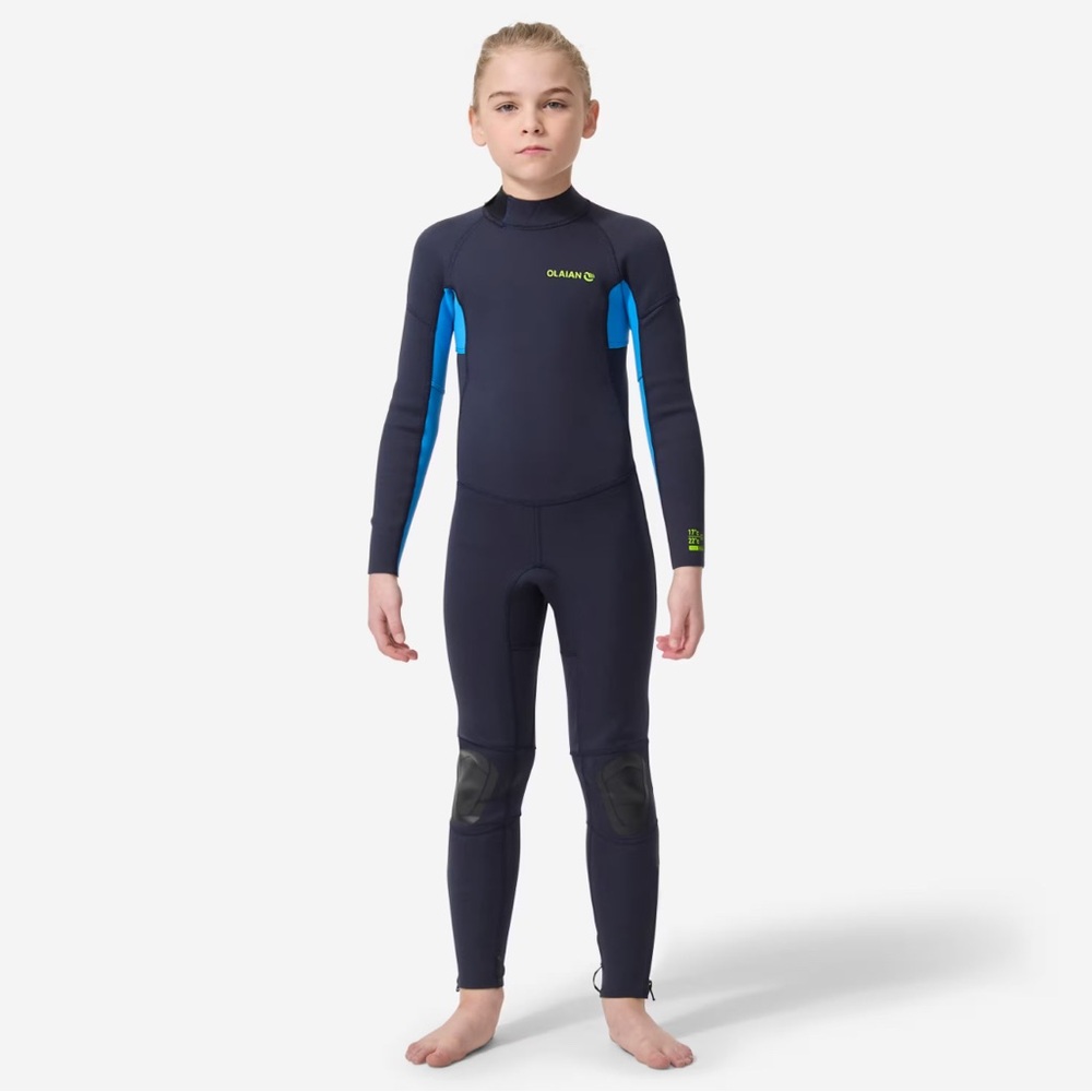 Olaian Decathlon Swimwear 2mm Youth Blue Bodysuit